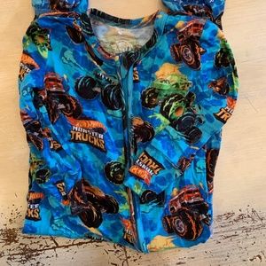 posh peanut hot wheels monster trucks pjs